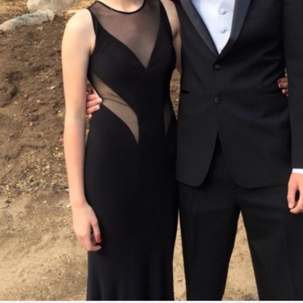 Super sexy long black dress